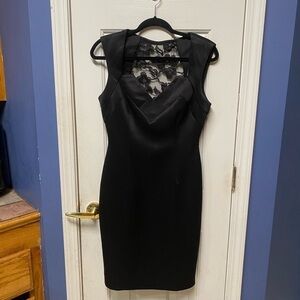 Connected Size 8 Women's Little Black Dress Sheath Career Party cocktails